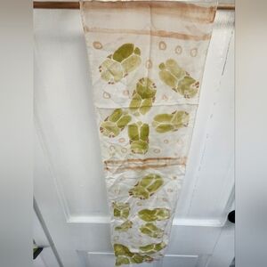 Hand-painted Scarab Print Scarf